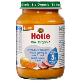 Piure de morcov cu cartofi pentru copii, +5 luni, eco-bio, 125 g - Holle