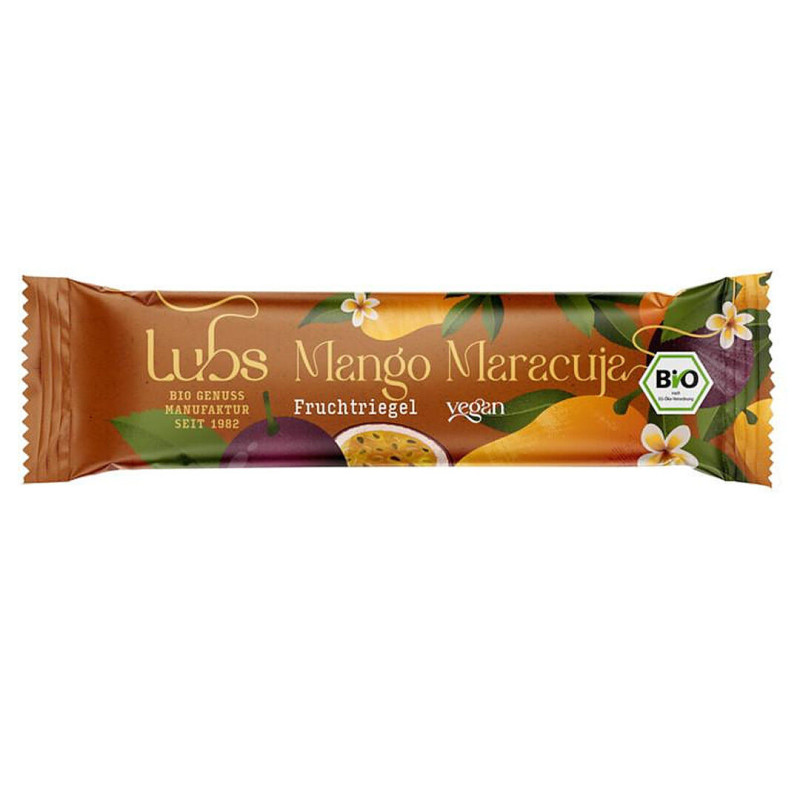 Baton cu mango si maracuja, eco-bio, 30 g - Lubs
