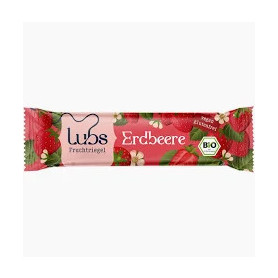 Baton cu capsuni liofilizate, fara gluten, eco-bio, 47 g - Lubs
