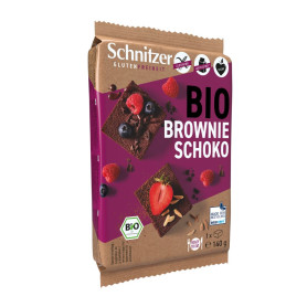 Prajitura Brownies, fara gluten, eco-bio, 140 g - Schnitzer