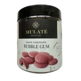 Banuti de ciocolata alba cu aroma de Bubble gum, 150 g - Mulate