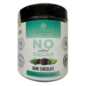 Banutii de ciocolata neagra cu lime si menta, 150 g - Mulate
