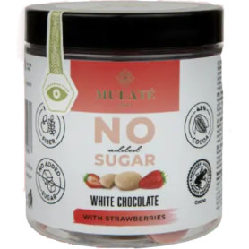 Banuti de ciocolata alba cu capsuni, 150 g - Mulate