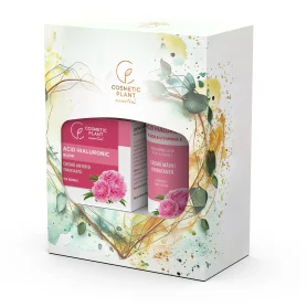 Set cadou Essential - Crema antirid tonifianta cu acid hialuronic si bujor 50 ml + Crema maini hidratanta cu bujor 100 ml - Cosm
