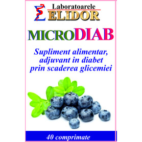 MICRODIAB, rreglarea glicemiei, 40 comprimate - Pontica - Elidor