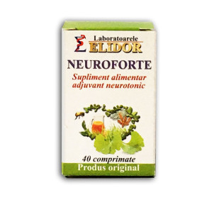 Neuroforte, sustinerea echilibrului mental si imbunatatirea memorie, 40 comprimate - Pontica - Elidor