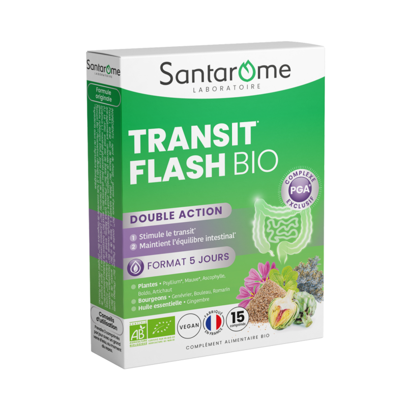 Tranzit flash, eco-bio, 15 comprimate, Santarome