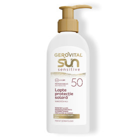 Lapte Protectie Solara Sensitive,  SPF 50, 200 ml - Gerovital Sun