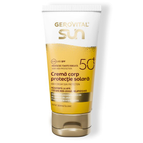Crema corp protectie solara SPF 50+, 150 ml - Gerovital Sun