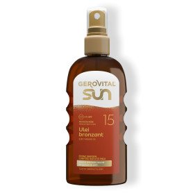 Ulei Bronzant pentru Plaja SPF 15, 150 ml - Gerovital Sun