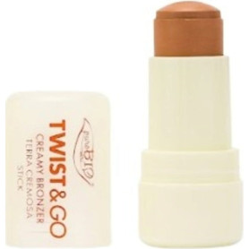 Bronzer stick retractabil, Biscuit Twist & Go, eco-bio, 5 g - Purobio Cosmetics