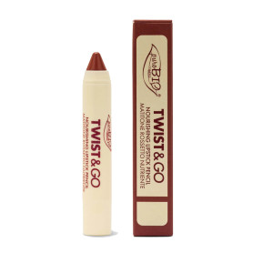 Ruj creion retractabil, Twist & Go Malva Scuro 506, eco-bio, 2,9 g - PuroBIO Cosmetics