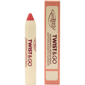 Ruj creion retractabil Twist & Go Rosa Universale, eco-bio, 2,9 g - PuroBIO