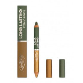 Creion fard de ochi EyeDUO, 102 L Verde Muschi-Auriu, Long Lasting - PuroBIO