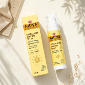 Crema protectie solara SPF 40 mineral, eco-bio, 75 ml - Sattva Ayurveda