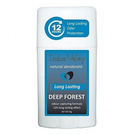 Deodorant natural stick pentru barbati, Deep Forest, 50 g - Indus Valley