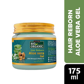 Gel de aloe vera anticaederea parului cu bhringraj, 175 g - Indus Valley