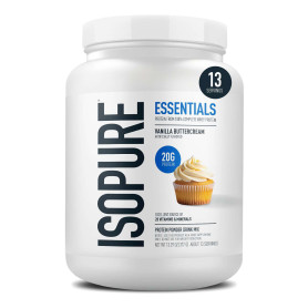 Isopure Essentials Protein Powder, Proteina din zer cu aroma de vanilie - GNC