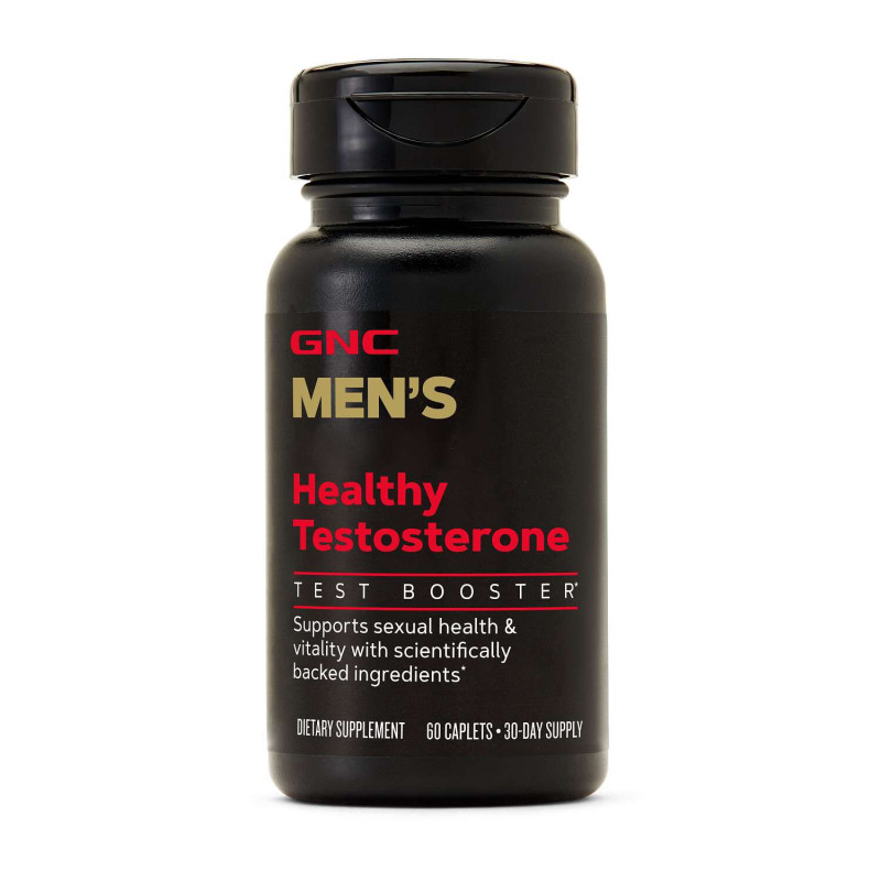 Men's Healthy Testosterone, Formula Avansata Pentru Vitalitate Masculina, Performanta Si Echilibru Hormonal, 60 tablete - GNC