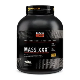AMP Mass Gainer Proteic cu Aroma de Biscuiti si Frisca, 2691 g - GNC