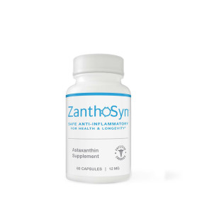 ZanthoSyn Astaxanthin, Antioxidant Premium Pentru Longevitate Si Protectie Celulara, 12 mg, 60 capsule - GNC