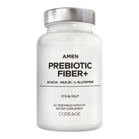 Codeage Amen Prebiotic Fiber+, Fibre prebiotice premium pentru echilibru digestiv, 60 capsule - GNC