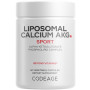 Codeage Liposomal Calcium AKG, Calciu Alfa-ketoglutarat Pentru Energie Celulara Si Longevitate, 700 mg, 60 capsule - GNC