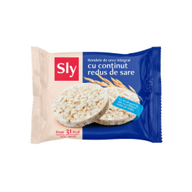Rondele din orez integral cu continut redus de sare, 22,5 g - Sly Nutritia