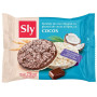Rondele din Orez Integral cu Cocos si Glazura de Cacao si Lapte fara Zahar, 32 g - SLY NUTRITIA