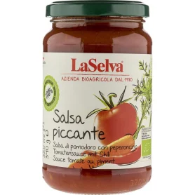 Sos de rosii Salsa Picante cu chili, eco-bio, 340 g - LaSelva