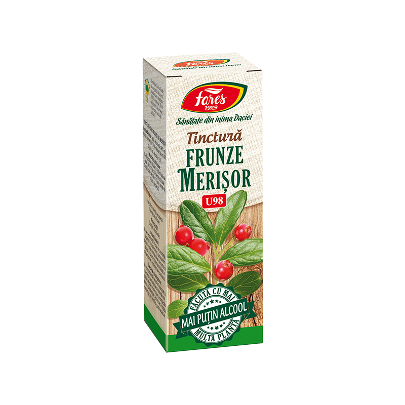 Frunze de merisor - U98 tinctura - 30ml - Fares