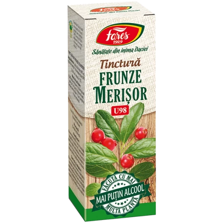 Frunze de merisor - U98 tinctura - 30ml - Fares