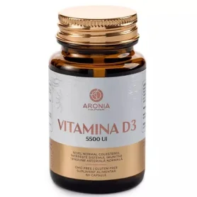 Vitamina D3, 5500 UI, 60 capsule gelatinoase - Aronia Charlottenburg