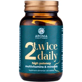 Twice Daily Multivitamins & Minerals, multivitamine si minerala pentru intarirea sistemului imunitar, 60 capsule - Aronia Charlo