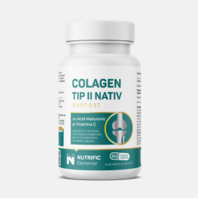 Colagen Avansat Tip II, 60 capsule vegetale - Nutrific