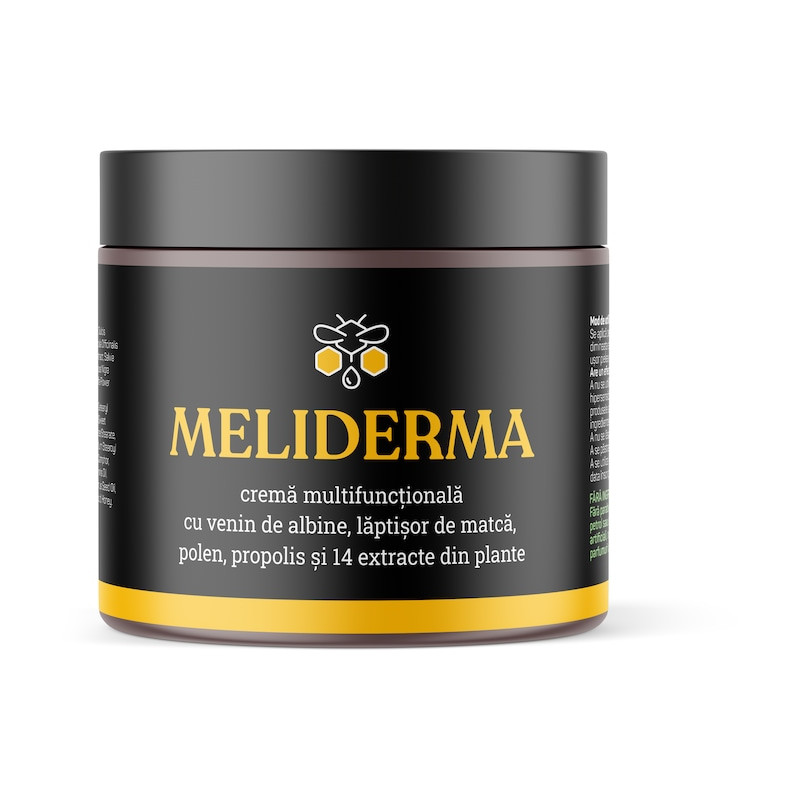 Meliderma - Crema pentru hidratare si regenerare cu venin de albine, laptisor de matca, polen, propolis, 50 g - Nutrific