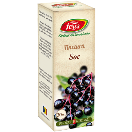 Fructe de soc tinctura - 30ml - Fares