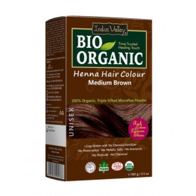 Vopsea de par Henna Saten Mediu, eco-bio, 100 g - Indus Valley