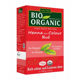 Vopsea de par Henna Rosu, eco-bio, 100 g - Indus Valley