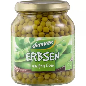 Mazăre extrafină la borcan, eco-bio, 350 g - Dennree