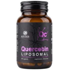 Quercetina Lipozomala, pentru sustinerea sistemului imunitar, 400 mg, 60 capsule - Aronia Charlottenburg