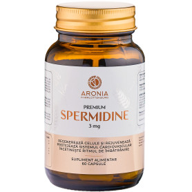 Premium Spermidin, pentru sustinerea sanatatii celulare,  3 mg, 60 capsule vegetale - Aronia Charlottenburg