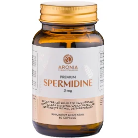 Premium Spermidin, pentru sustinerea sanatatii celulare,  3 mg, 60 capsule vegetale - Aronia Charlottenburg