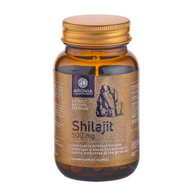Premium Shilajit, pentru energie si sanatatea imunitara, 500 mg, 60 capsule vegetale - Aronia Charlottenburg