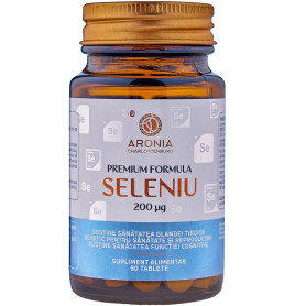 Premium Seleniu, sustinerea functiei tiroidiene, 200 µg, 90 tablete - Aronia Charlottenburg