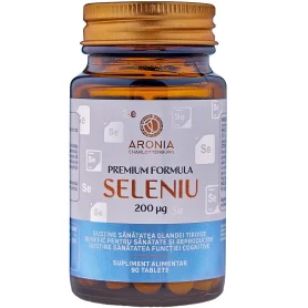 Premium Seleniu, sustinerea functiei tiroidiene, 200 µg, 90 tablete - Aronia Charlottenburg