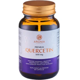 Quercetina Premium, sustinerea imunitatii si sanatatii cardiovasculare, 500 mg, 60 capsule - Aronia Charlottenburg