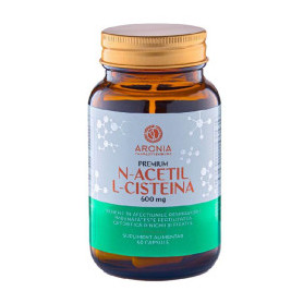 Premium N-Acetil L-Cisteina NAC, pentru sanatatea plamanilor si detoxifiere, 600 mg, 60 capsule - Aronia Charlottenburg