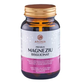 Premium Magneziu Bisglicinat, 60 tablete - Aronia Charlottenburg