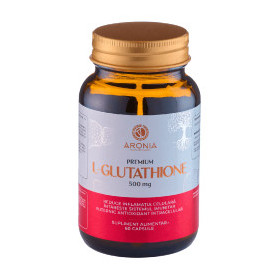 Premium L-Glutathione, protectie celulara si detoxifiere, 500 mg, 60 capsule vegetale - Aronia Charlottenburg